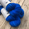 royal blue Hand Dyed Worsted Weight Yarn, Swimmin with the Fishes, Treasured Warmth