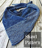 PDF Navigation at Sea Shawl Knitting Pattern Sock Yarn Digital Download Fingering Weight sockyarn shawl pattern gradient yarn hand dyed swm