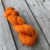 Hand Dyed Sock Yarn, Orange, Lusty Wench, Treasured Toes Sock Yarn