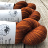Hand Dyed Sock Yarn, Copper Cove, Treasured Toes Sock Yarn