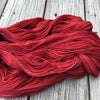 Hand Dyed Red Sock Yarn, crimson red yarn, Ruby Daggers, Treasured Toes