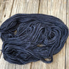 charcoal gray black Hand Dyed Worsted Weight Yarn, Gunpowder, Treasured Warmth