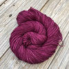 wine magenta Hand Dyed Worsted Weight Yarn, Song of the Sirens, Treasured Warmth