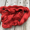 Hand Dyed Lace Weight Yarn | Ruby Daggers | Red Yarn | Silk Treasures Lace Yarn | 875 yards | silk superfine merino wool