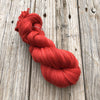 Hand Dyed Lace Weight Yarn | Ruby Daggers | Red Yarn | Silk Treasures Lace Yarn | 875 yards | silk superfine merino wool