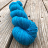 Hand Dyed Sock Yarn, Turquoise Teal, Mermaid&#39;s Curse, Treasured Toes Sock Yarn