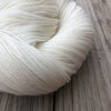 Hand Dyed Sock Yarn, natural cream ecru, White Sand Beaches, Treasured Toes Sock Yarn, fingering weight
