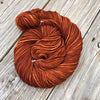 copper Hand Dyed Worsted Weight Yarn, Copper Cove, Treasured Warmth