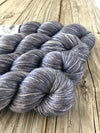 Hand Dyed Silk Yarn, Ghost Ship, gray, fingering weight yarn