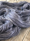 Hand Dyed Silk Yarn, Ghost Ship, gray, fingering weight yarn