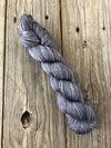 Hand Dyed Silk Yarn, Ghost Ship, gray, fingering weight yarn