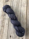 Hand Dyed Sock Yarn, Charcoal Gray Black, Gunpowder, Treasured Toes Sock Yarn