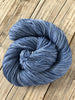 Hand Dyed Sock Yarn, denim blue, Sharks in the Shallows, Treasured Toes Sock Yarn