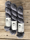 Hand Dyed Sock Yarn, Ghost Ship, Charcoal Gray, Treasured Toes Sock Yarn
