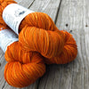 Hand Dyed Sock Yarn, Orange, Lusty Wench, Treasured Toes Sock Yarn