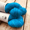 Hand Dyed Sock Yarn, Turquoise Teal, Mermaid&#39;s Curse, Treasured Toes Sock Yarn