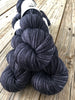 Hand Dyed Sock Yarn, Charcoal Gray Black, Gunpowder, Treasured Toes Sock Yarn