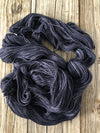 Hand Dyed Sock Yarn, Charcoal Gray Black, Gunpowder, Treasured Toes Sock Yarn