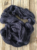 Hand Dyed Sock Yarn, Charcoal Gray Black, Gunpowder, Treasured Toes Sock Yarn