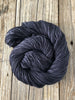 Hand Dyed Sock Yarn, Charcoal Gray Black, Gunpowder, Treasured Toes Sock Yarn