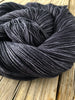 Hand Dyed Sock Yarn, Charcoal Gray Black, Gunpowder, Treasured Toes Sock Yarn