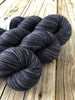Hand Dyed Sock Yarn, Charcoal Gray Black, Gunpowder, Treasured Toes Sock Yarn