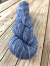 Hand Dyed Sock Yarn, denim blue, Sharks in the Shallows, Treasured Toes Sock Yarn