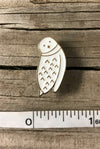 white snowy owl enamel pin, hedwig pin, harry potter pin, gift for knitters crocheters