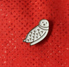 white snowy owl enamel pin, hedwig pin, harry potter pin, gift for knitters crocheters