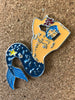 Merman enamel pin, mermaid, gift for knitters crocheters
