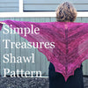 PDF Simple Treasures Lace Shawl Knitting Pattern Sock Yarn Digital Download Fingering Weight sockyarn shawl pattern treasuregoddess